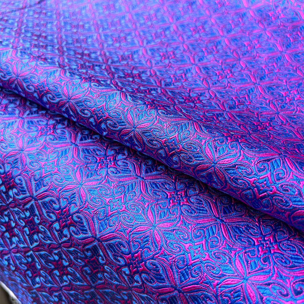 Damask Silk Satin Brocade Jacquard Fabric Vintage Floral Vein For Sewing Coat Curtain Tablecloth Sofa Cushion And Skirt Clothing