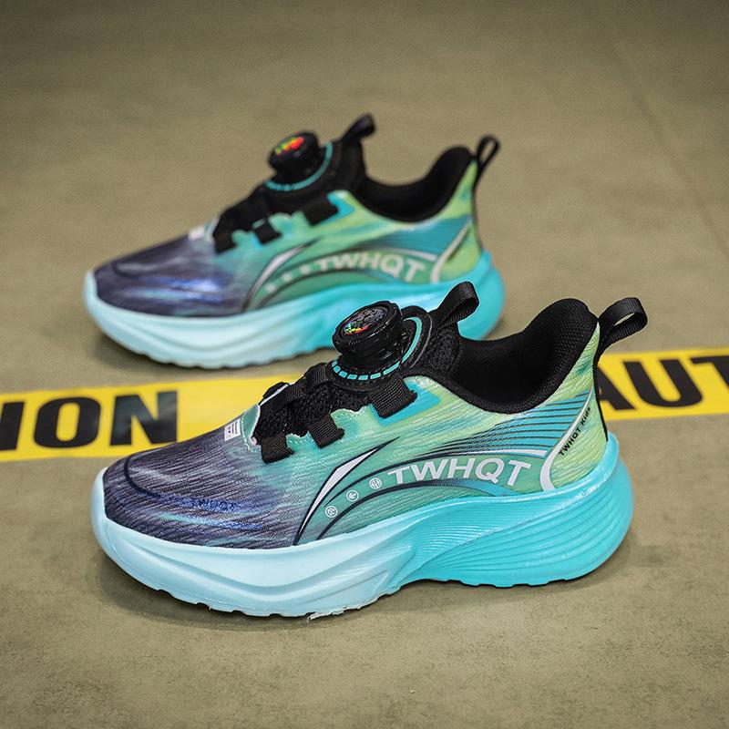 Boys shoes children's sports shoes 2025 new soft spring and autumn new comfortable shock absorption lightweight mesh breathable running shoes