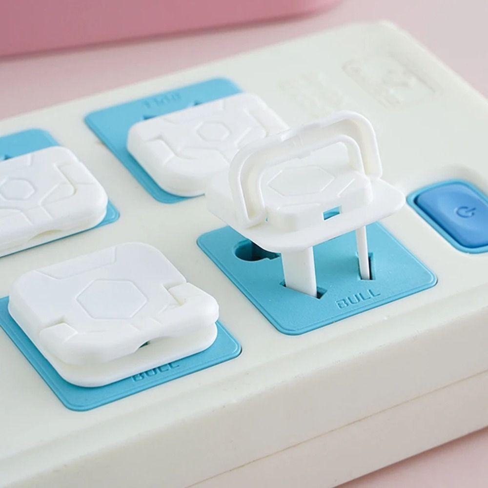50pcs Solid Color Anti-electric Shock Protection Cover Safety Power Socket Cover Infant Protection
