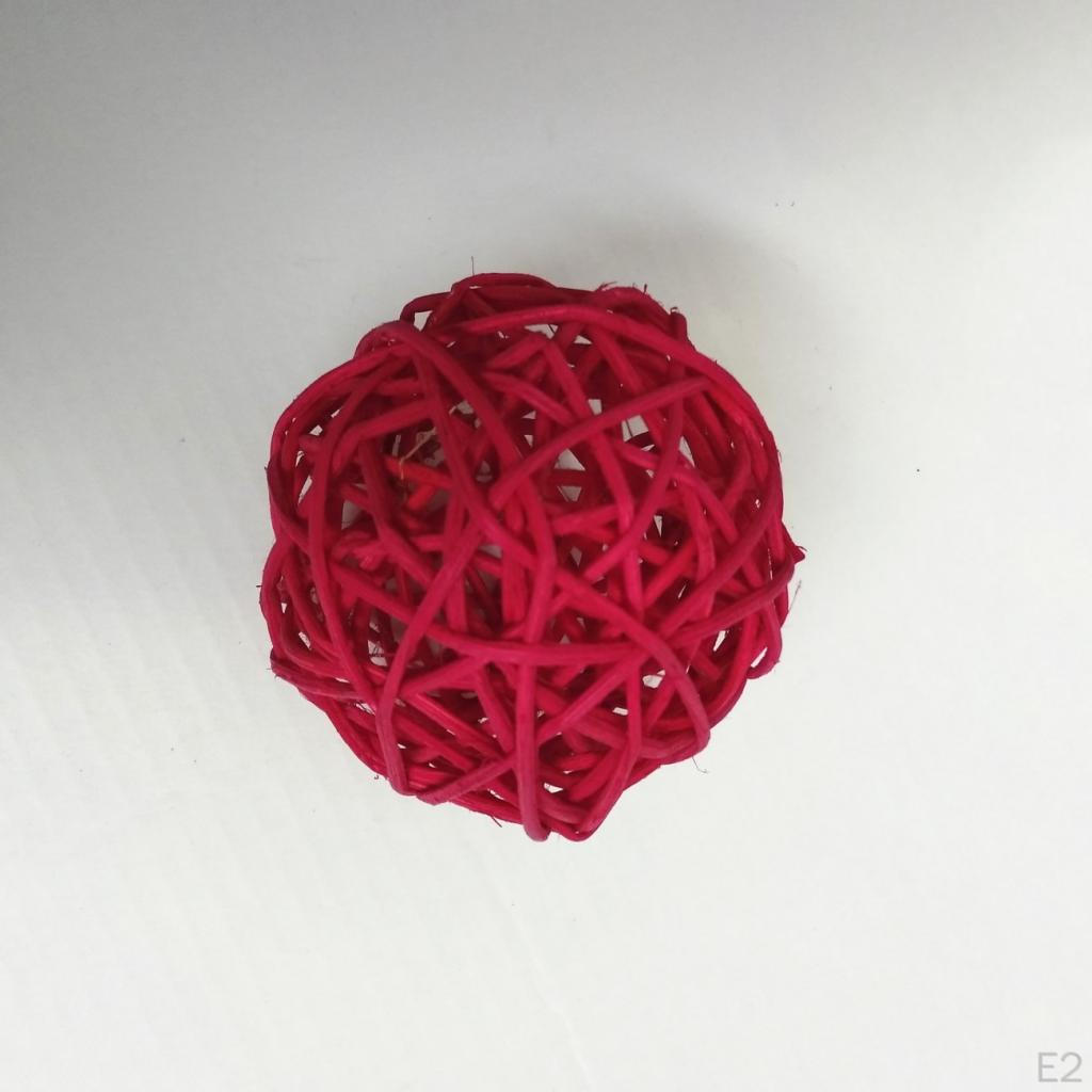 10 Pcs Wicker Rattan Balls Decorative DIY Craft Wedding Home Decorations