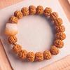 Guochao Lion's Awakening Bodhi Bead Bracelet: Unisex Buddhist Beads for Play
