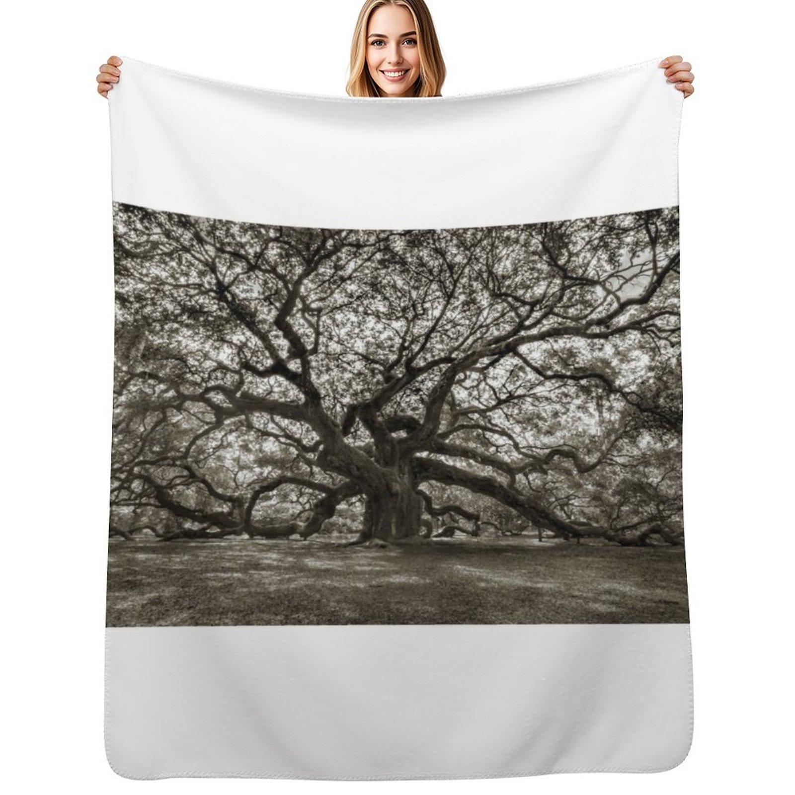 The Twinning Branches Throw Blanket Cozy Throw Blanket for Bed Sofa Chair 102x76cm(40x30in)