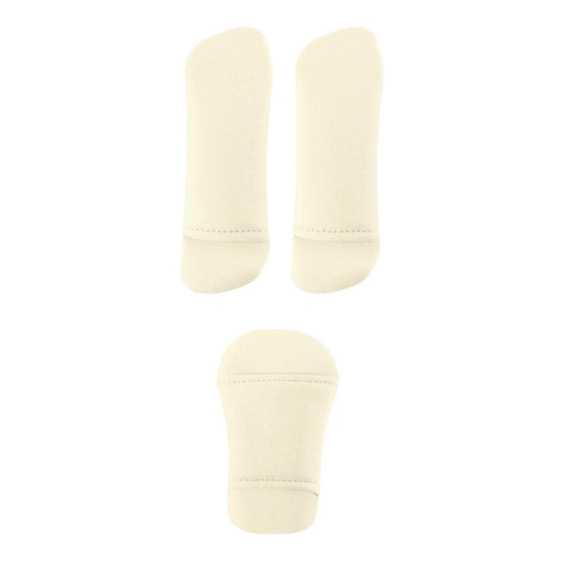 

3Pcs Soft Resin Cotton Strollers Cushion Set With Shoulder Pads And Front Crotch Protector For Infant Safety білий