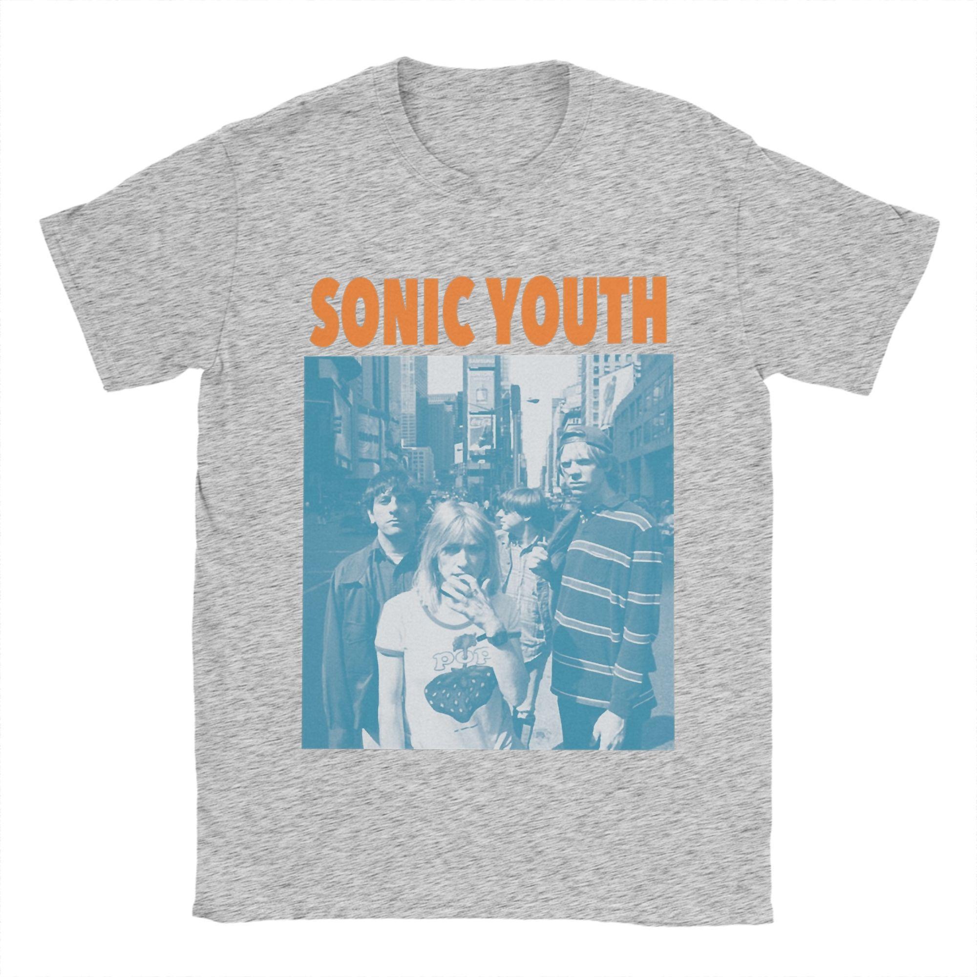 

2025 Рок-гурт Sonic Youth Чоловіча Футболка Смішна Футболка З Коротким Рукавом З Круглим Вирізом Бавовняний Одяг Для Вечірки S