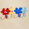 4 Pcs/pack Candy-colored Puzzle Hooks Multi-functional Sticky Hook No Drilling Storage Hook Kitchen Bathroom Key Storage Hooks