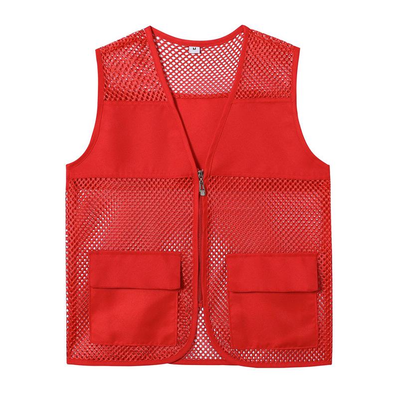 Custom Breathable Mesh Vest with Logo for Volunteer and Promotional Activities