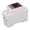 Voltage Current Meter Din Rail Double Display Display Monitor Single Phase Household with