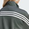 Adidas Iconic Wrapping Track Jacket American Vintage Half-Zip Sports Casual Long Sleeve Striped Logo Print Sweatshirt Women Jackets Green IT4825