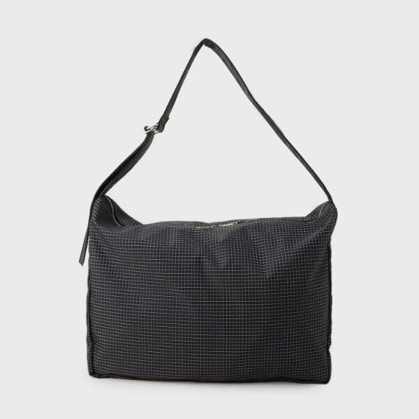 TK Takeo Kikuchi Lockere Große Umhängetasche, Crossbody-Tasche, Passt für A3-Dokumente, Damen, Schwarz (719) 97901327