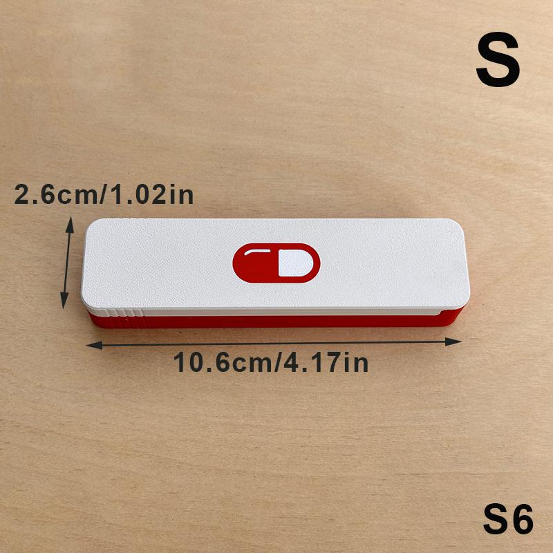 Convenient 7 Day Pill Organizer with Sliding Closure for Medication on the Go