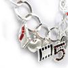 NOA [G8344] - Designer Necklace 'New York' Silver Red