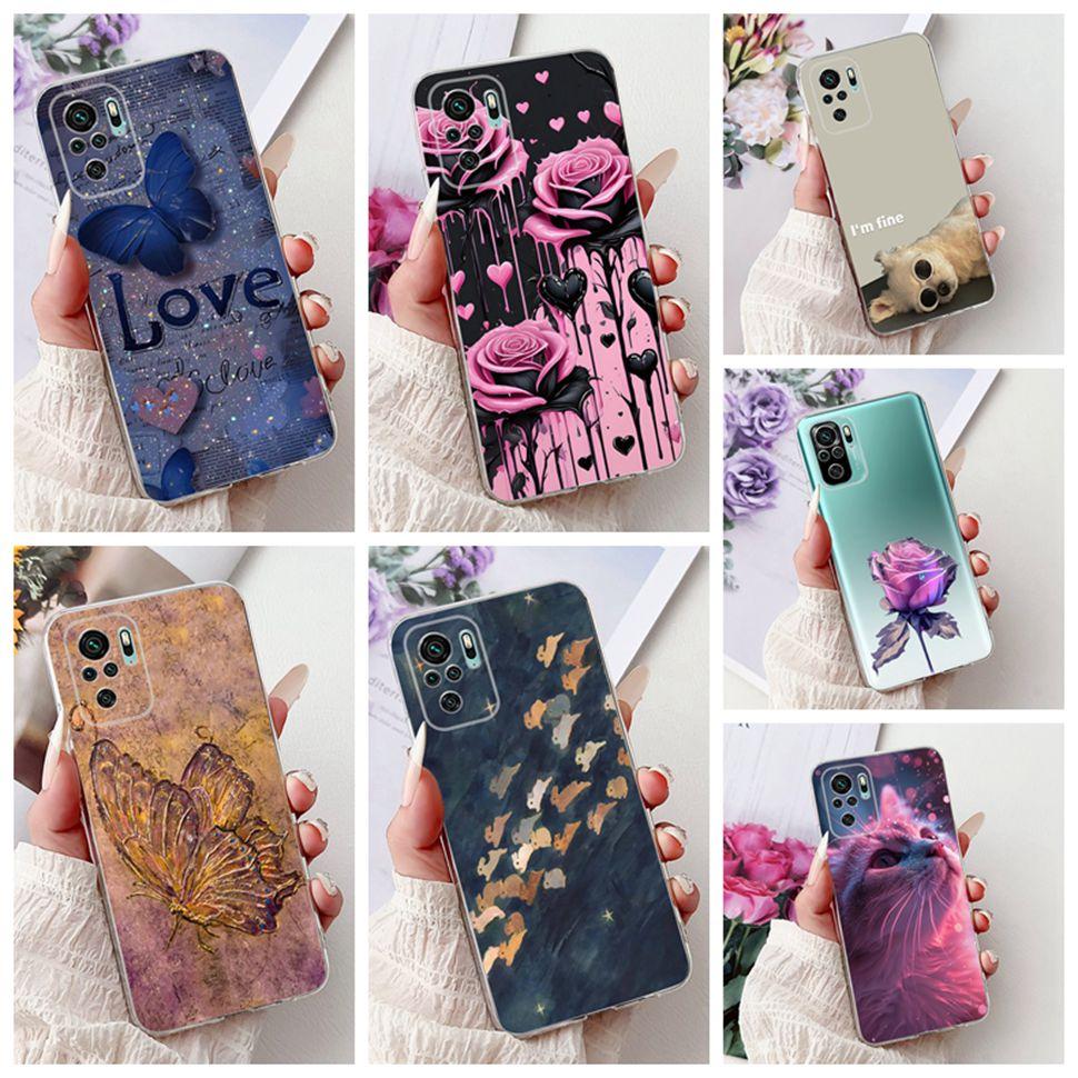 Nice Patterned Case for Xiaomi Redmi Note 10S Cover Silicone Soft TPU Protector Shell for Redmi Note 10 10S Cases Fundas Coque
