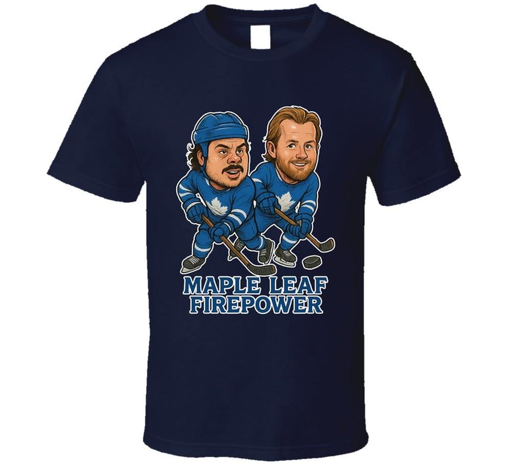 

Остон Мэттьюс и Уильям Нюландер Карикатуры на хоккейную пару «Кленовые листья» 2XL