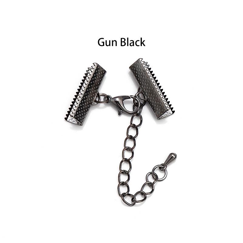 

Набор из 10 штук «Сделай сам» клипс для кожаного шнура и пряжек «лошадиный глаз» для браслетов и ожерелий Tail Chain 5cm, Lobster Clasp 12mm, Buckle 6mm