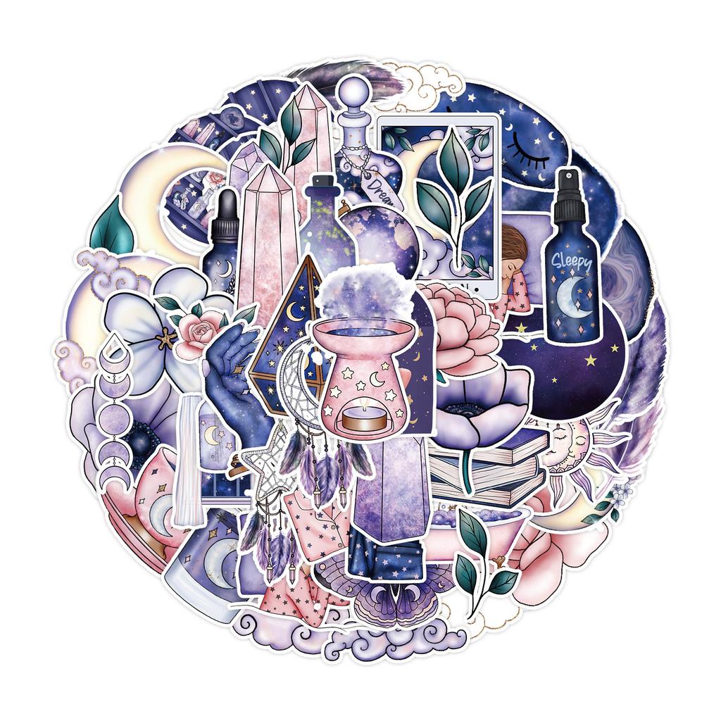 50 Pictures of Magical Magic Graffiti Stickers Suitcase Car Laptop Skateboard Mobile Phone Waterproof Decorative Stickers