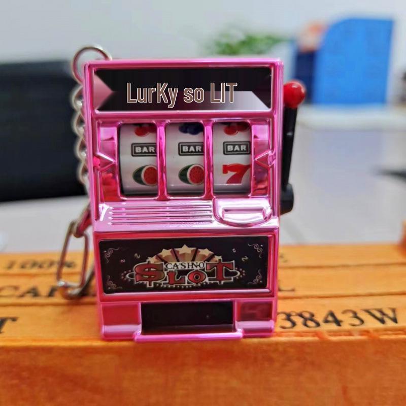 Mini Chaveiro de Jogo de Girar Frutas Desenho Animado: Brinquedo de Sorteio Balançante