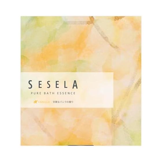 SESELA Эссенция для ванны Pure (ваниль) Расслабляющая соль для ванны, безопасная для водонагревателя, 20 мл x 10 пакетиков, набор, подарок