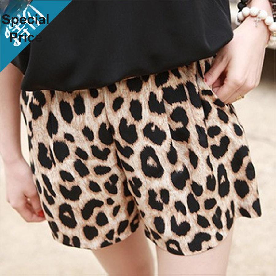 

Summer New Women s Leopard Print Shorts Casual Three-Part Hot Pants L