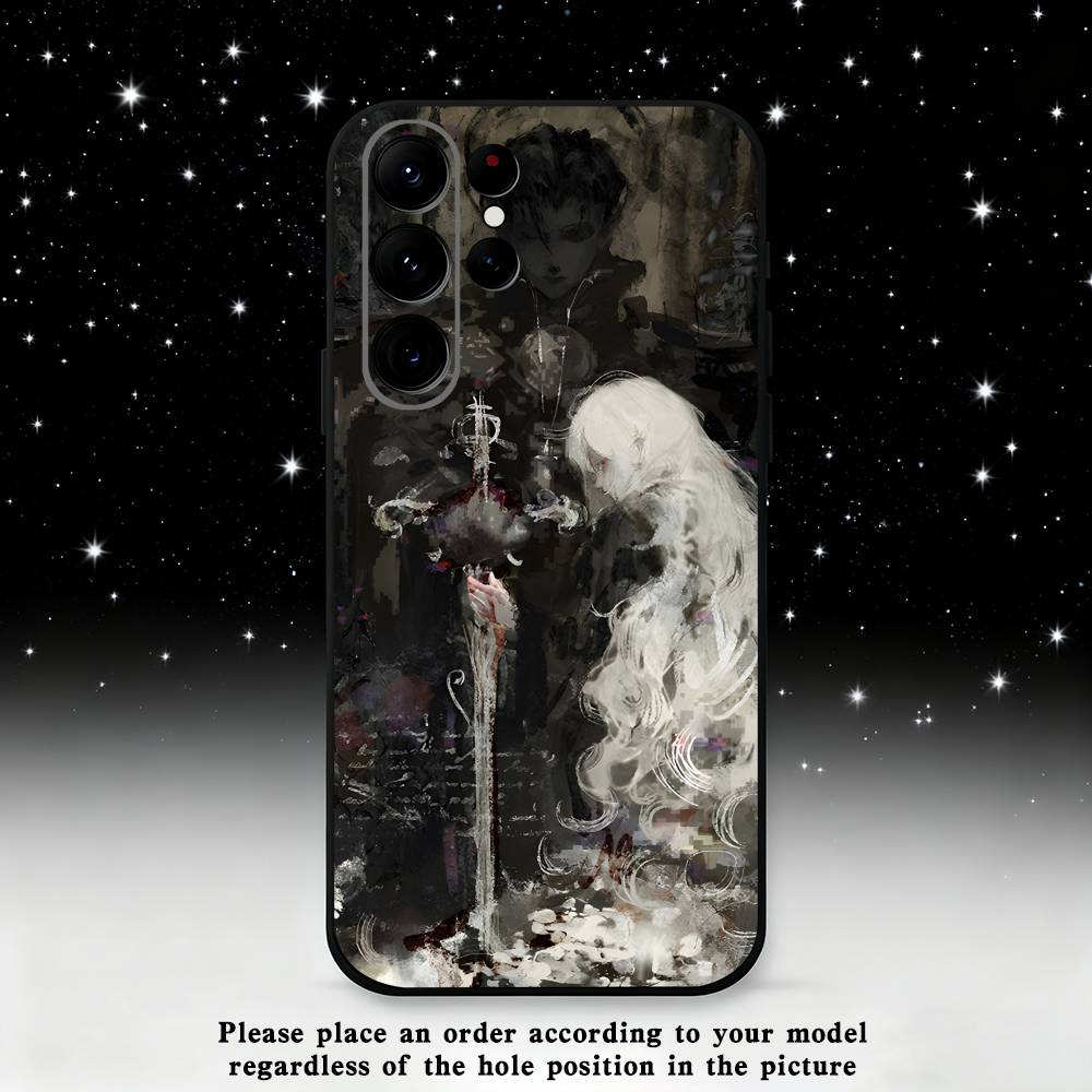 

Sword White Hair Witch Phone Case For Samsung S25,S24,S21,S22,S23,S30,Ultra,S20,Plus,Fe,Lite,Note,10,9,5G Black Cover Samsung S21fe