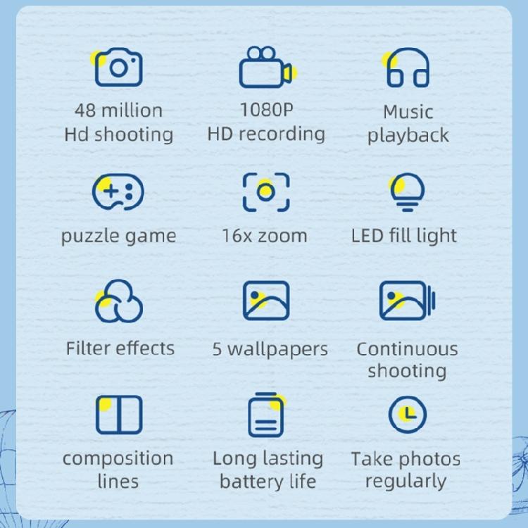 Creative H12 Digital Camera With Advanced Technology and Art Filters 2.8inch Screen Pocket Size for Photography Lovers