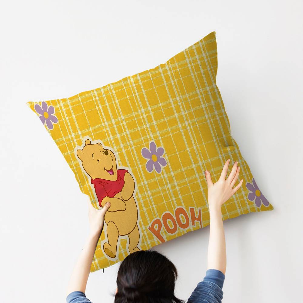 Cartoon W-Winnie P-Pooh B-bear Stitch Lucky Dragon pillow cover sofa cushion cover home room decoration children gift