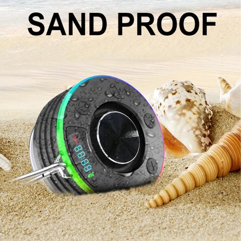 LED Illumination Bluetooth-compatible Floating Speaker Waterproof Portable Pairing Rechargeable Pool Light For Outdoor
