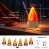 Waterproof Design LED Simulation Flame Light USB USB Desktop Nightlight  Outdoor Use