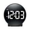 Ballentinoludi Led Alarm Desk Clock Silent Digital Clock Black