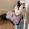 Fashion Trendy Cool Design Luggage Bag with Shoe Compartment Hand-held Travel Bag Dry and Wet Separation Training Leisure Travel Fitness Bag
