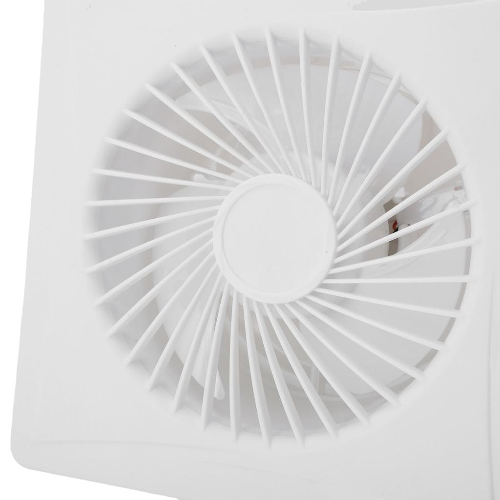 6in Solar Exhaust Fan White Round 8W Solar Panel Fan for Ventilation Cooling Bathroom Kitchen