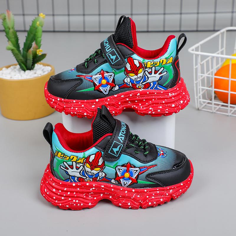 Fashion Kids Sports Walking Casual Shoes Boys Girls Kid's 4 Seasons Sneakers Cartoon Footwear for Child