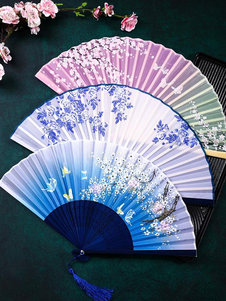 Ancient Style Cheongsam Students Summer Foldable Small Fan