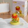 Music Flower Box Compatible Building Blocks Bouquet: Sunflower & Carnation Toy for Children and Teachers