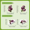 2Pcs Creative Rose Flower Waterproof Toilet Sticker Bathroom Wall Background Decal Home Decoration Self-adhesive Posters