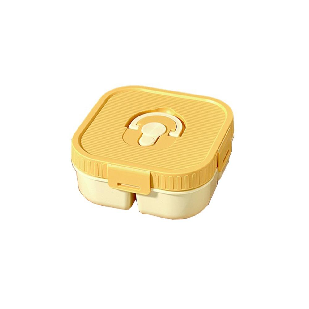 Contenedor Portátil para Ensalada de Frutas Apto para Microondas Bandeja de Comida para Viajes Plato de Almuerzo Dividido Trabajadores de Oficina