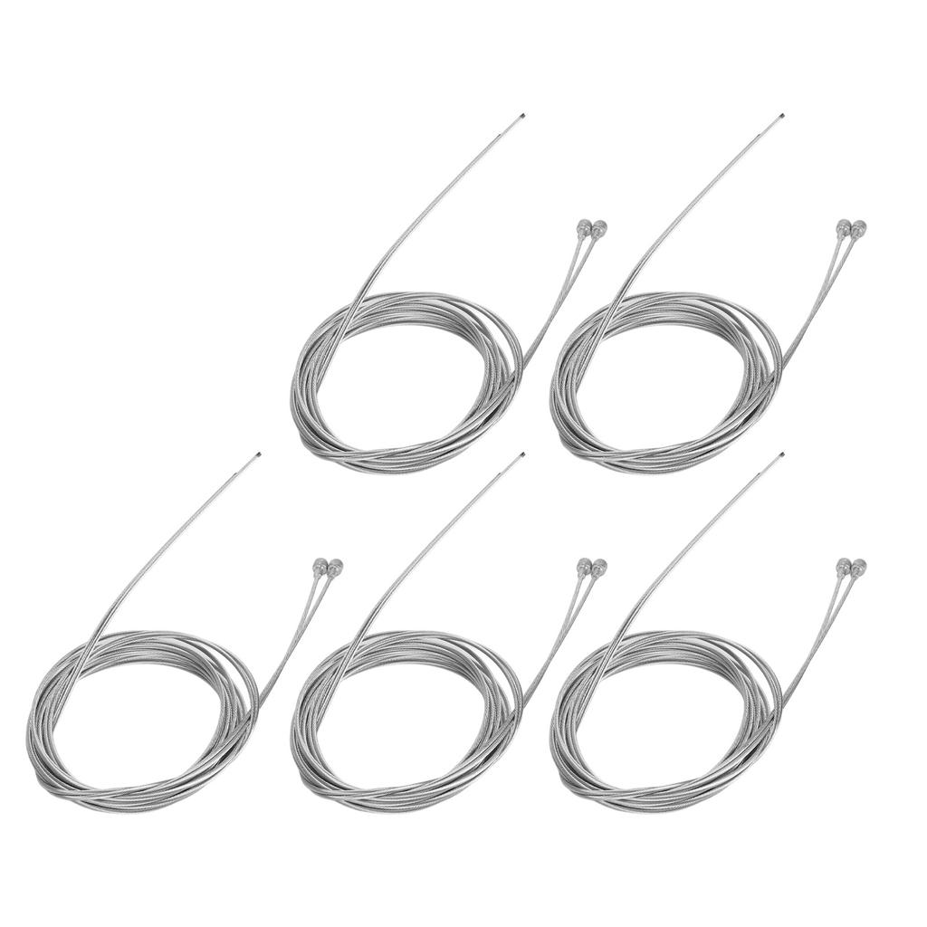 10PCS Bike Brake Cable Stainless Steel Zinc Coating Bike Replaceable Brake Inner Wire for Road Bikes 1.8m 1.5mm