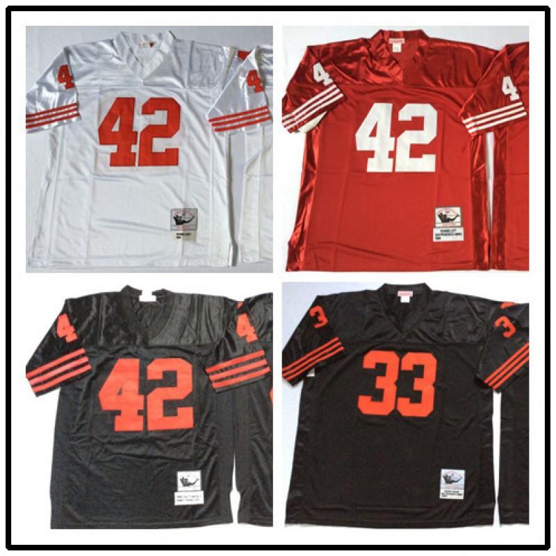 San Francisco 49ers Retro Embroidered NFL Football Jersey Men Women Cotton Blend Sportswear Training Casual Wear
