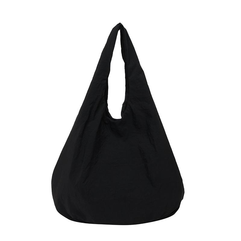 2025 New Armpit Large-capacity Cloth Bag Women's Rice Pure Fashion Casual Shoulder Bag Simple Texture Shopping Bag