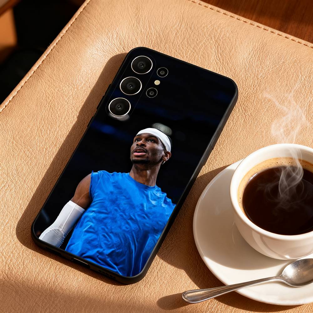 S-Shai G-Gilgeous A-Alexander Phone Case For Samsung S26,S25,24,23,22,30,21,10,9,Ultra,Plus,Lite,Black Soft Case