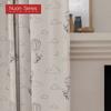 1PC Nuan Series Dumbo Hot Air Balloon Blackout Curtains, Simple Hand-painted Children's Room Curtains for Bedroom Living Room Home Decor