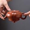 Hand-pulled pot Purple sand teapot Large capacity inverted handmade teapot Kung Fu tea set Teacup teapot set