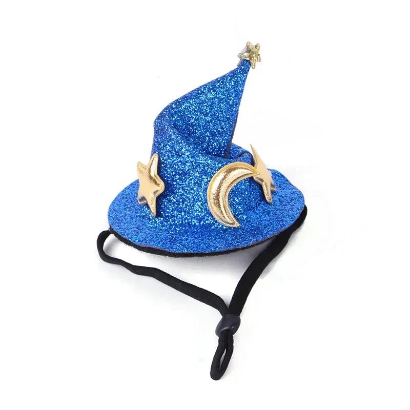 Mini Witch Hat for Small Animals Adjustable Pet Headgear Hamster Rat Hats Halloween Cosplay Clothing Guinea Pigs Assessories