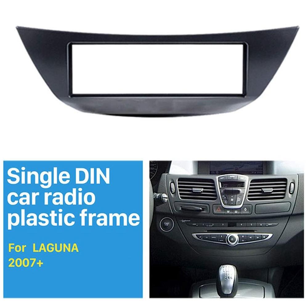 VC-Innovative-1 Din Car Radio Facia For Renault Laguna III 2007 DVD Stereo CD Panel Dash Kit Trim Fascia Dashboard Frame Black