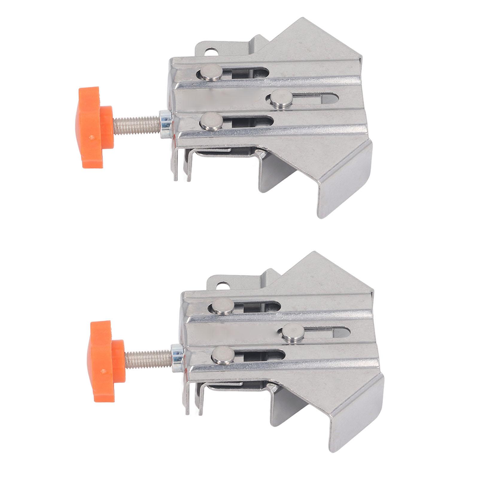 

2 шт. угловой зажим прямоугольный нержавеющая сталь регулируемый угловой зажим крепежный инструмент для деревообработки