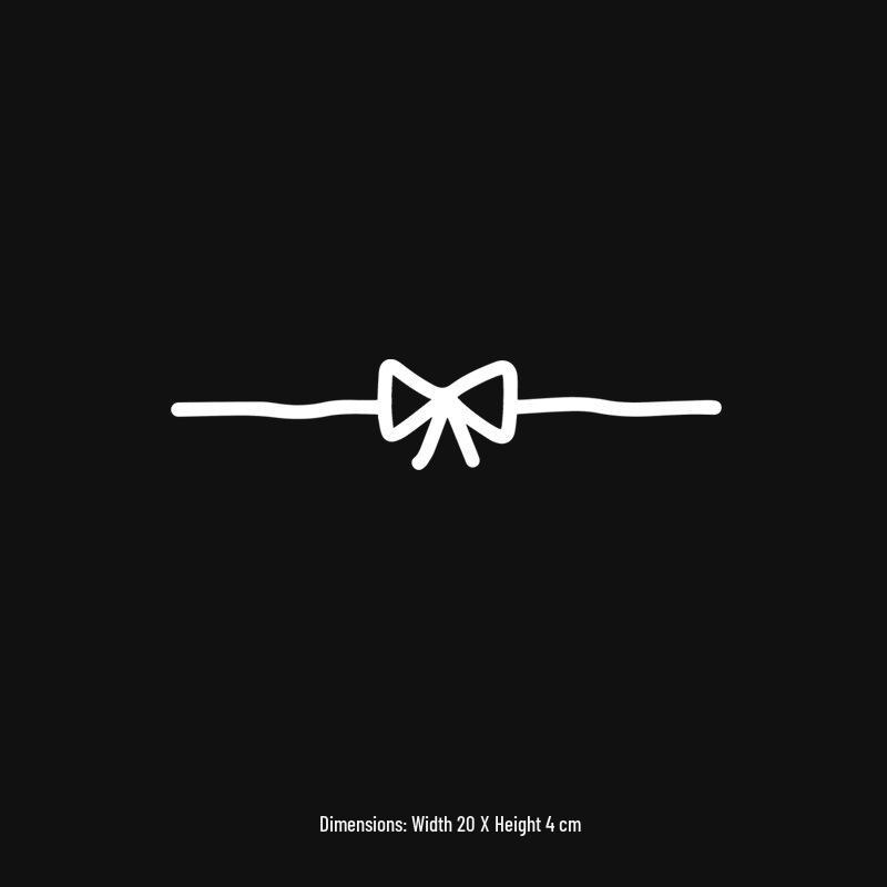 

Cute Cartoon Bow Car Door Reflective Decal | Waterproof Rear Decoration Sticker