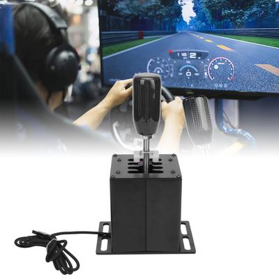 USB Simulator Shifter Závodní hry H Shifter s rukojetí z uhlíkových vláken pro G29 G27 G25 G920 pro T300RS GT volant