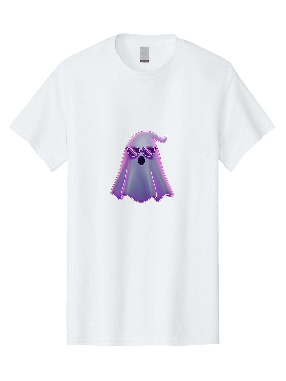 Ghost-With-Sunglasses-2 Mens Graphic Tee, 100% Cotton, Casual Summer Wear S разноцветный