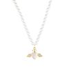 Freshwater Pearl Angel Love Necklace Women'S Light Luxury High-End Sense Opal Pendant Exquisite Collarbone Chain
