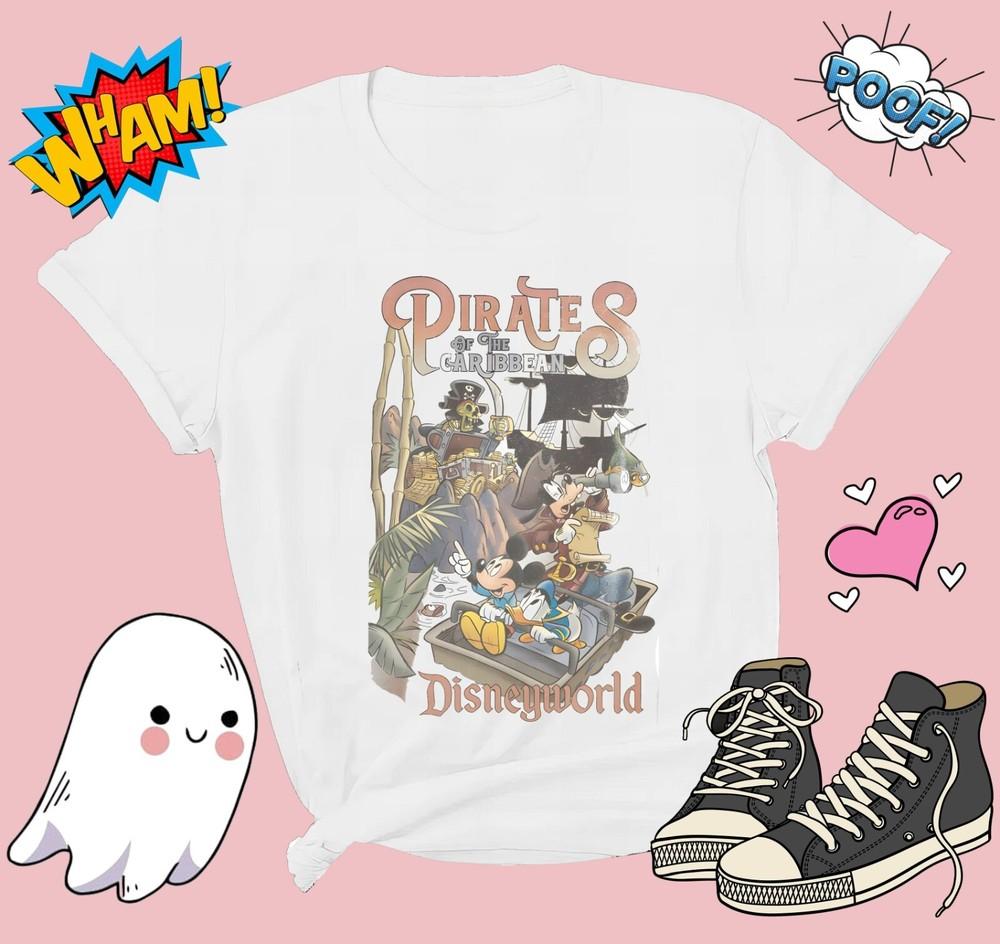 

Mickey Pirates T-shirt T shirt Men Women Unisex Tshirt G793 4XL