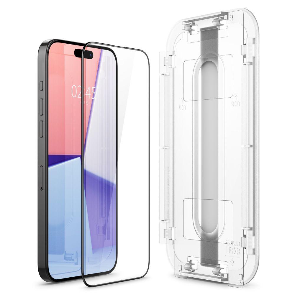 Szkło Hartowane Spigen Glas.tr Ez Fit Fc 2-Pack Iphone 15 Pro Black